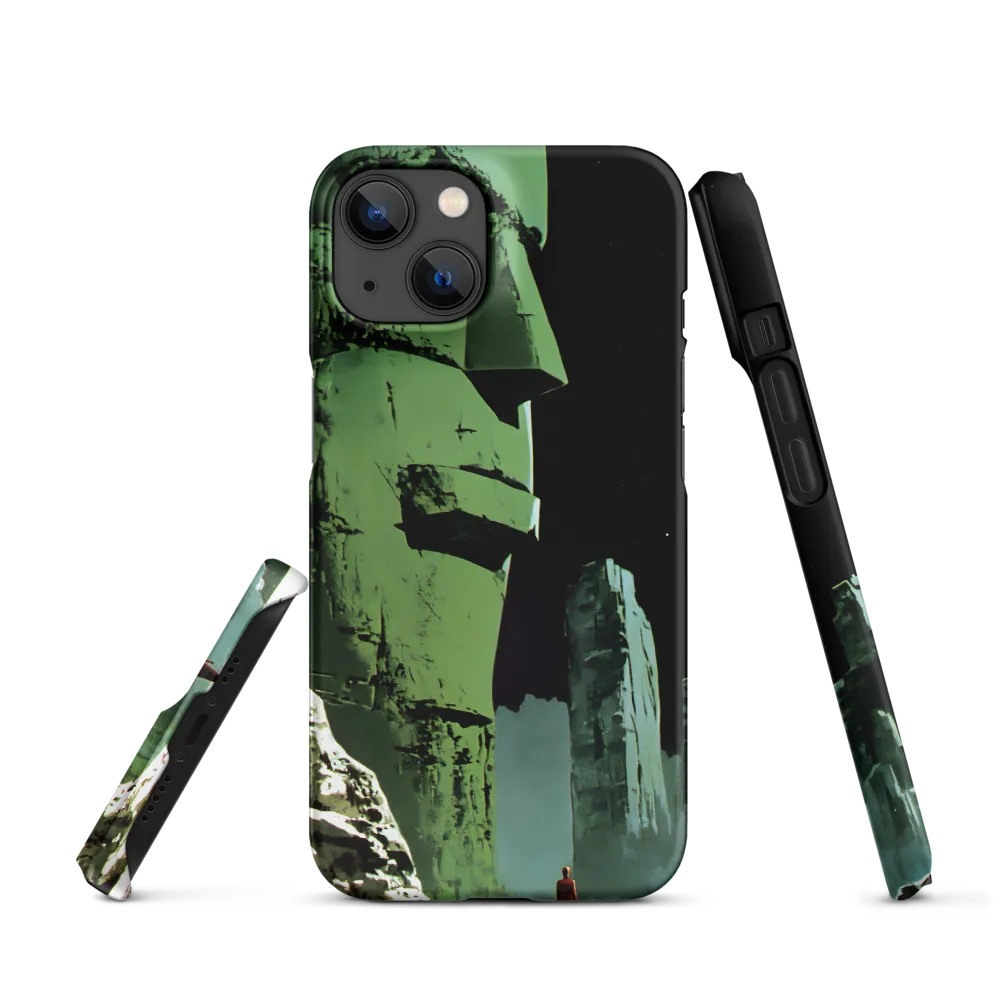 Surreal Green Sculpture Landscape | Phone Case