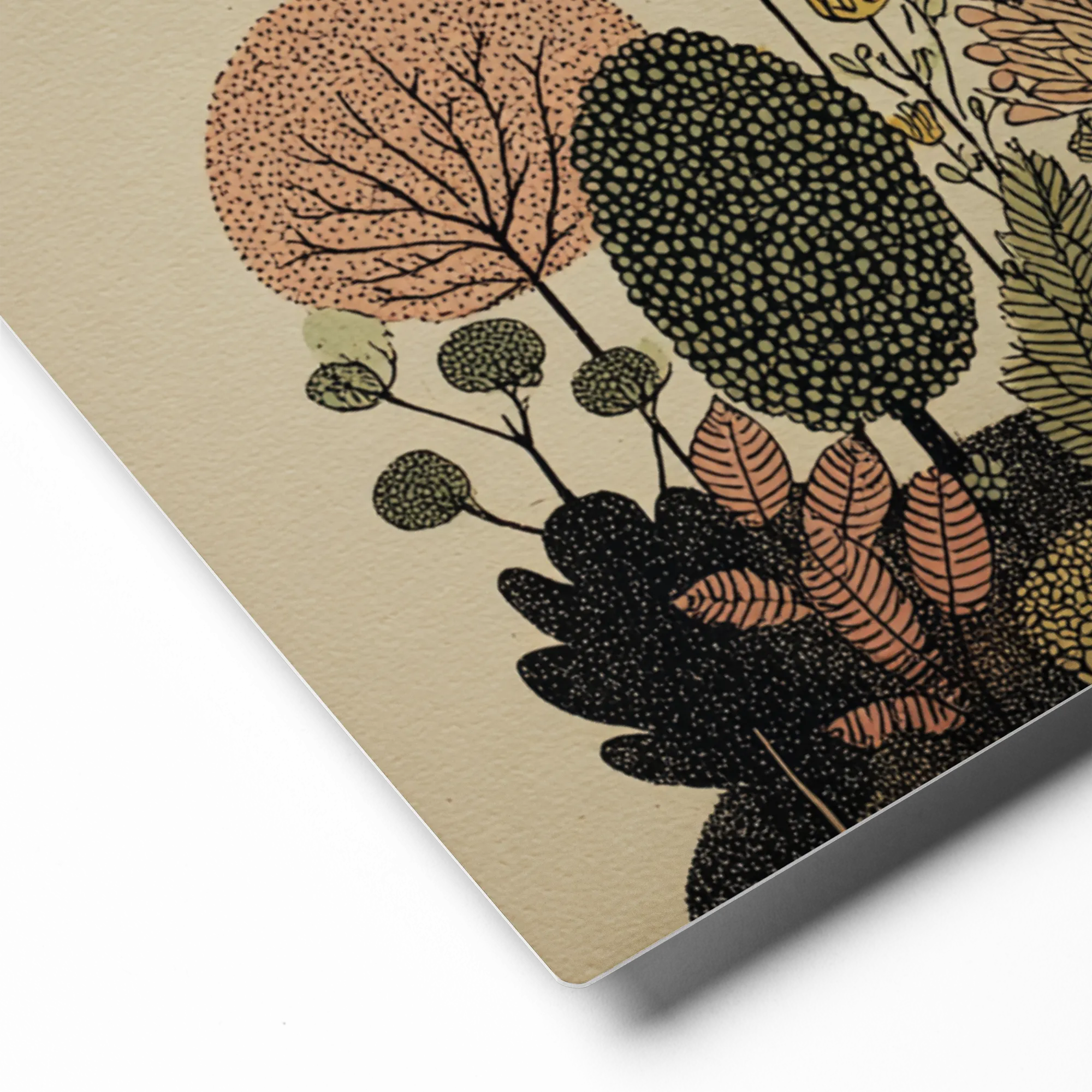 Whimsical Stippled Forest | Art Print