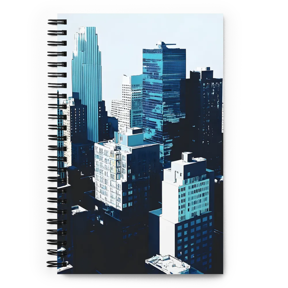 Urban Azure Canvas 
 Spiral Notebook | 140 pages