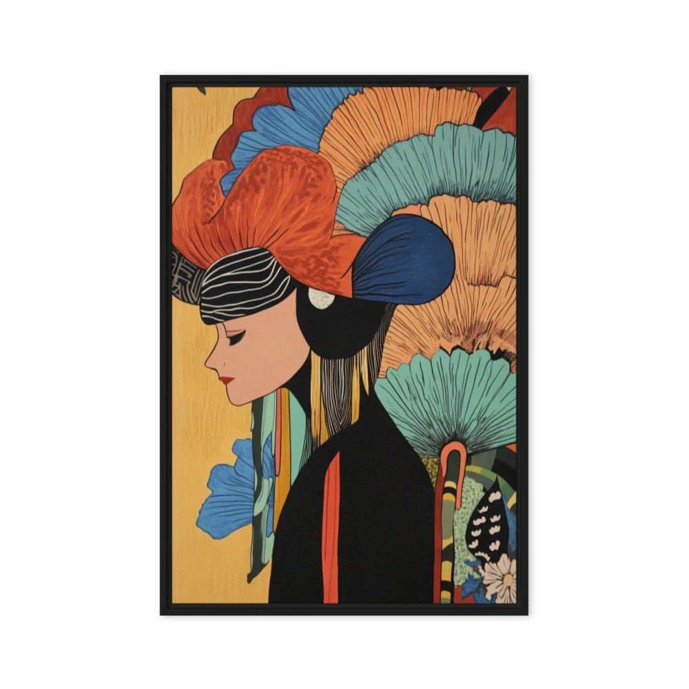 Art Nouveau Woman with Flowers