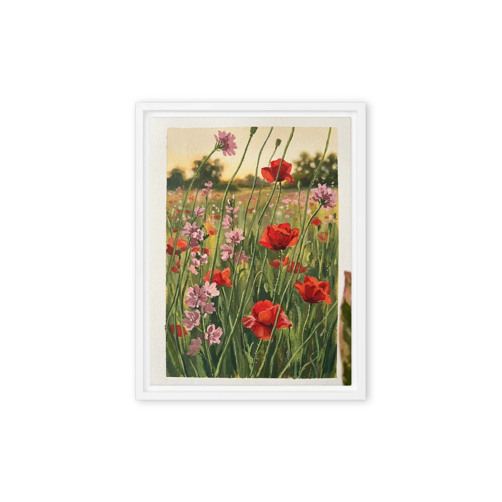 Impressionist Poppy Field | Art Print