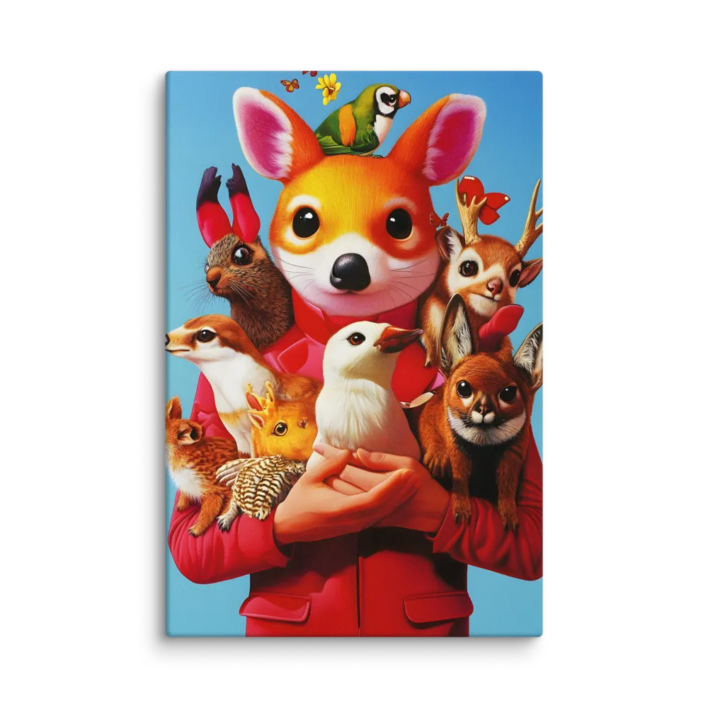 Whimsical Animal Companions 
 Canvas | 20″x 30″
