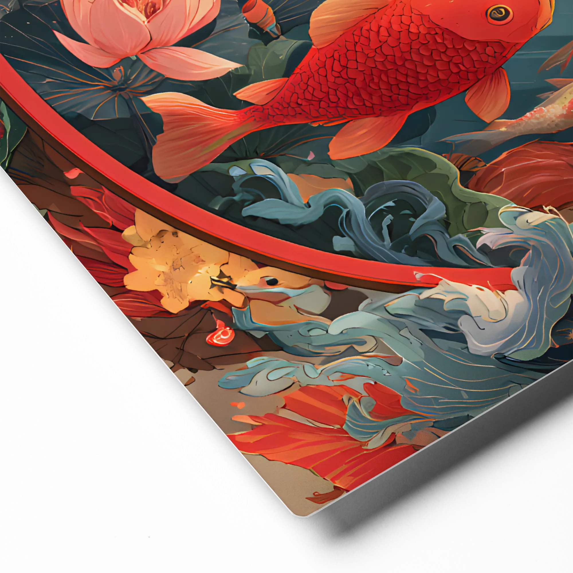 Serene River Village 
 Canvas | 10″x 10″
