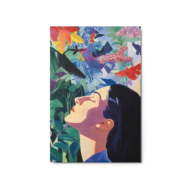 Floral Reverie Portrait | Art Print