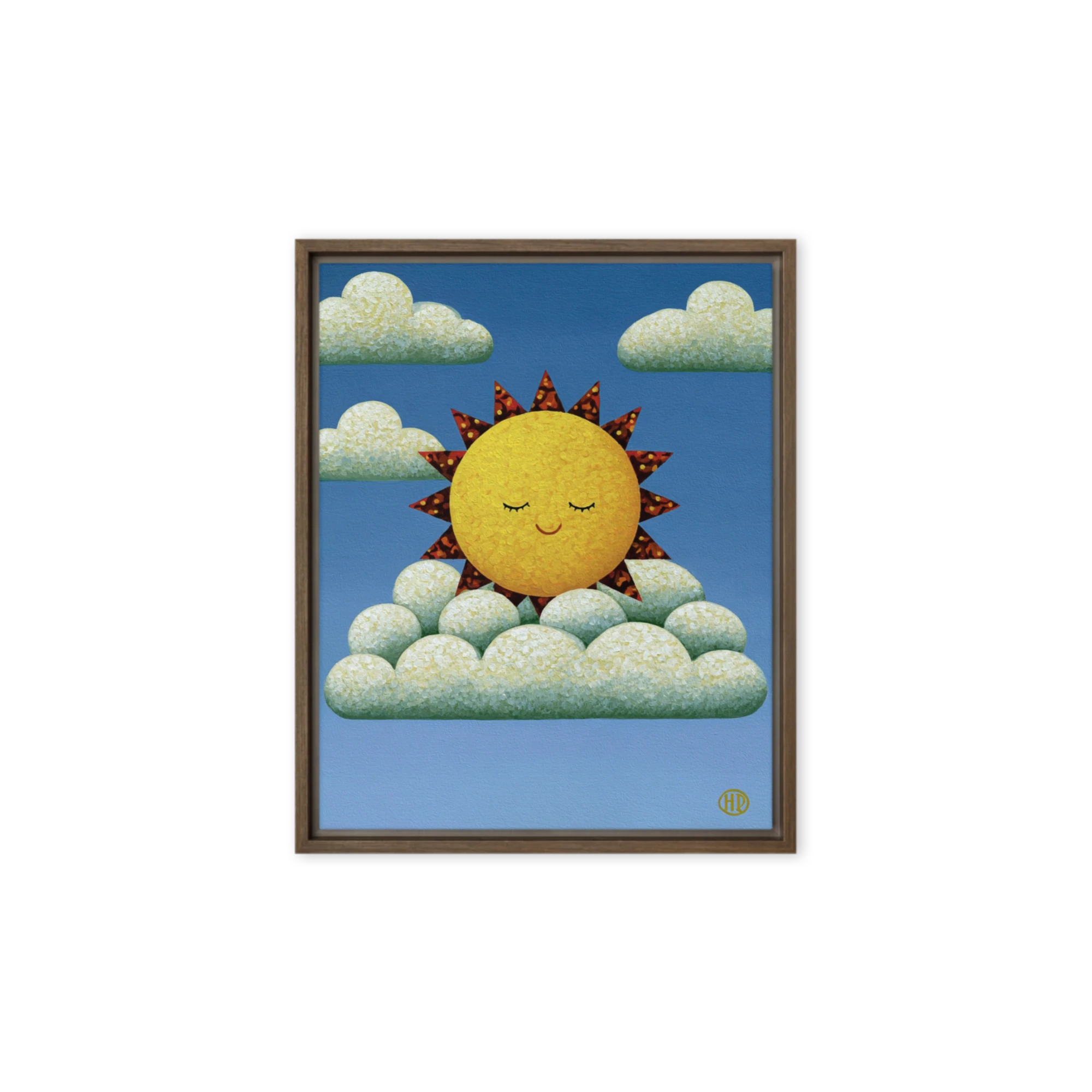 Sleeping Sun in Clouds | Art Print