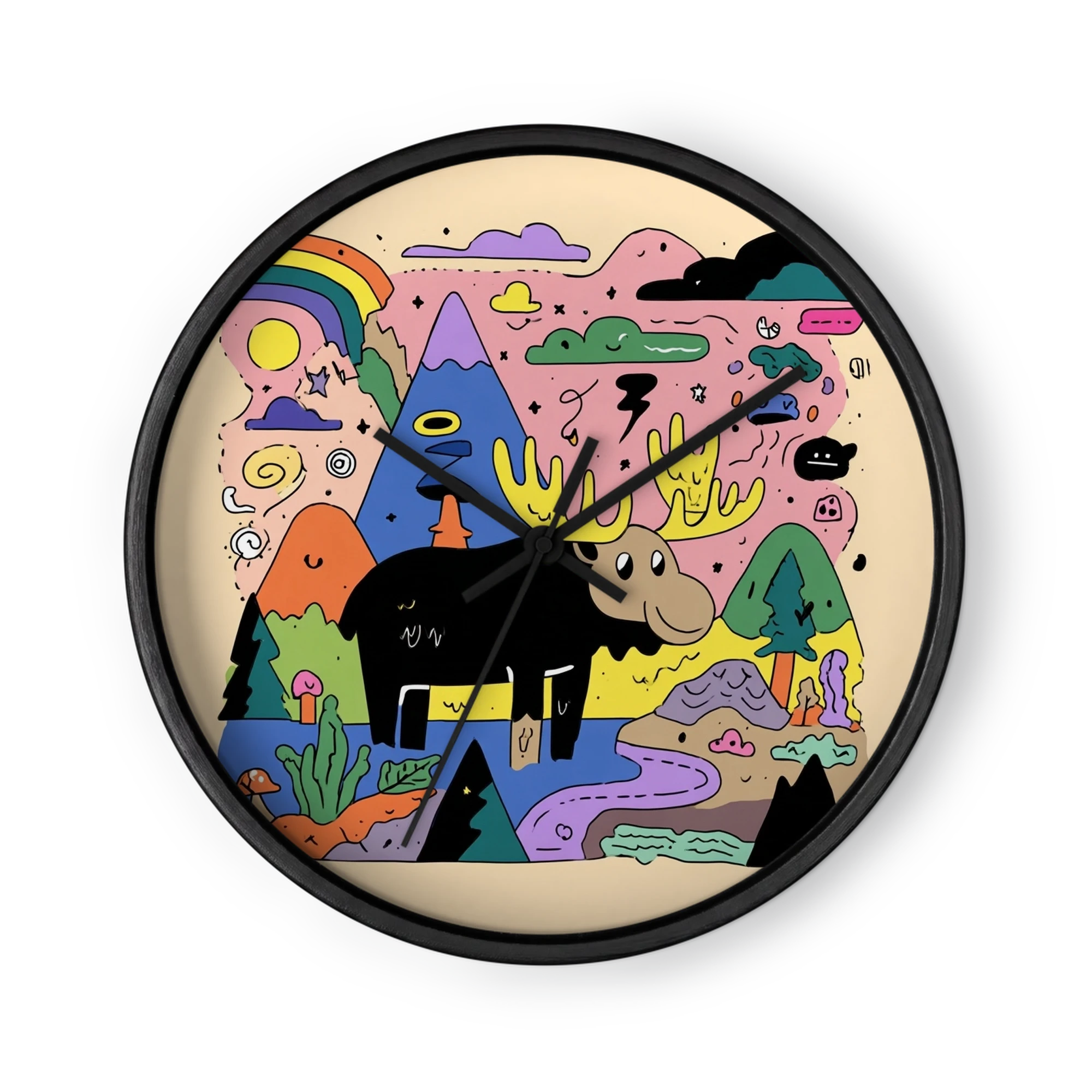 Whimsical Moose Landscape