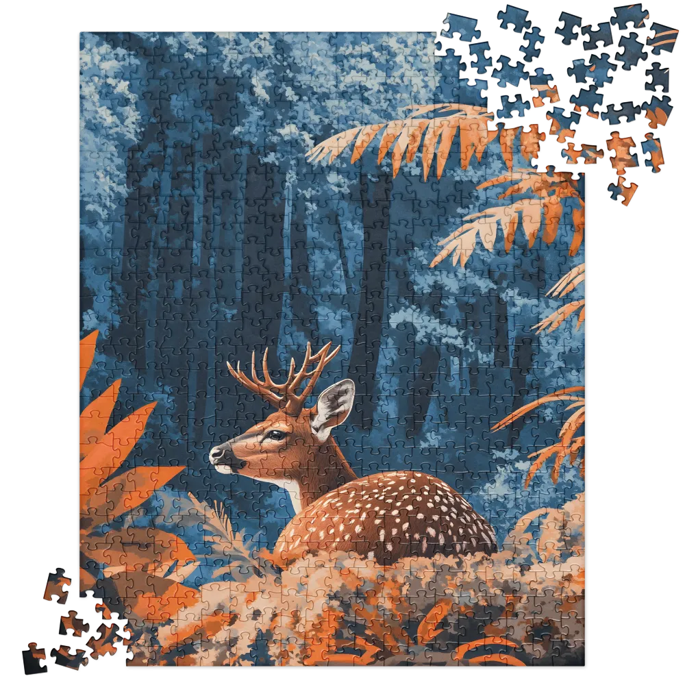 Whispers of the Blue Forest 
 Jigsaw Puzzle