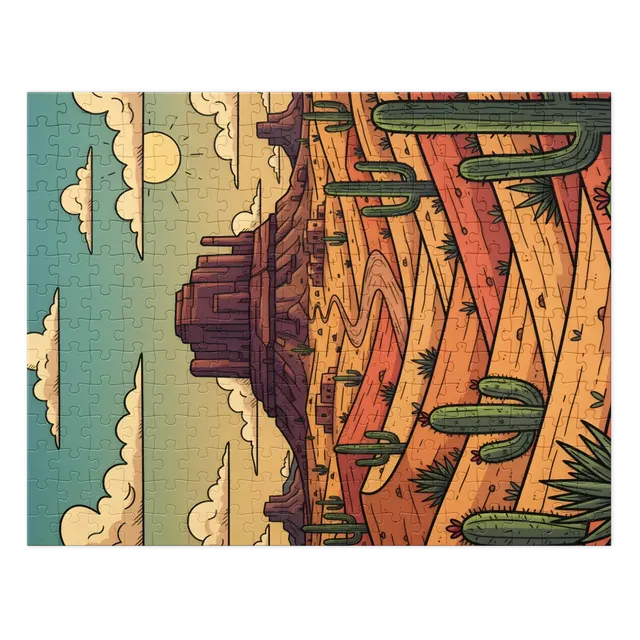 Sunlit Desert Mesa | Jigsaw Puzzles