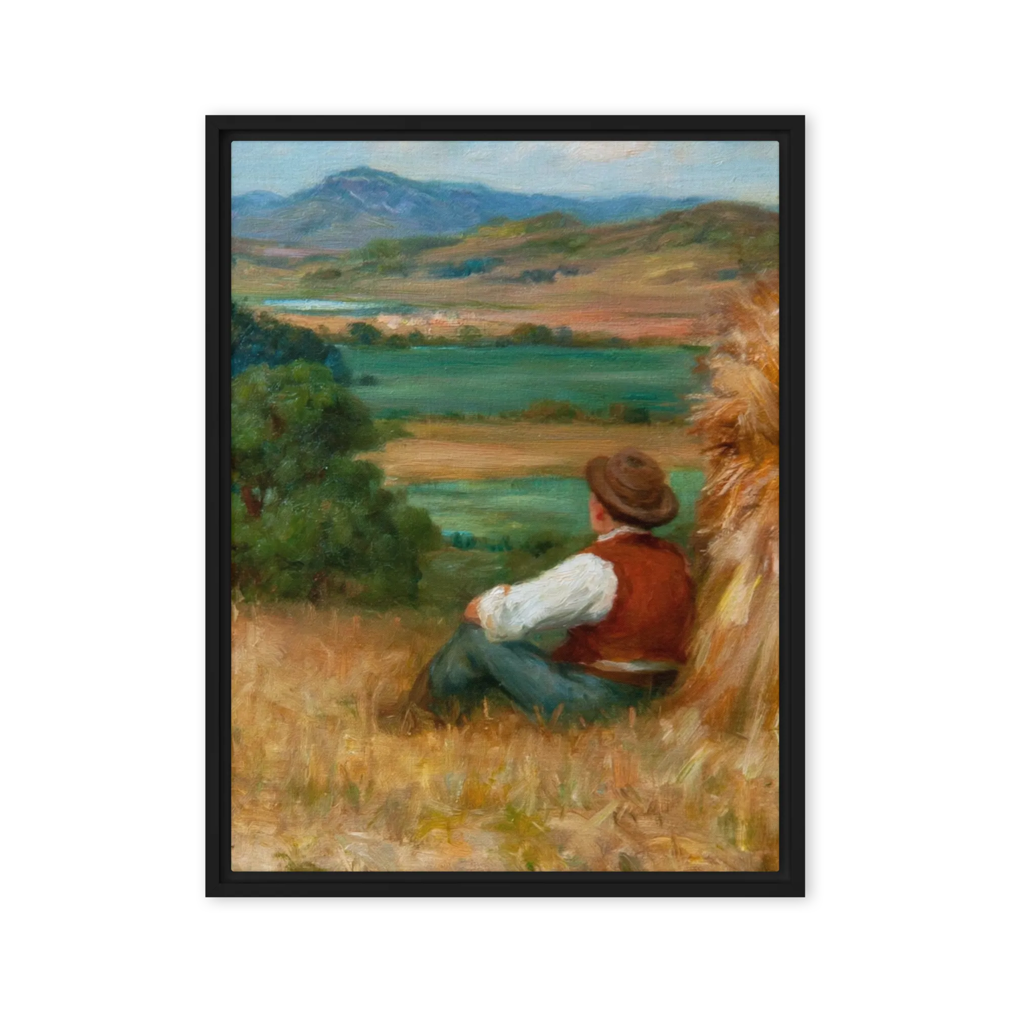 The Texture of Bygone Fields — Impasto oil on canvas