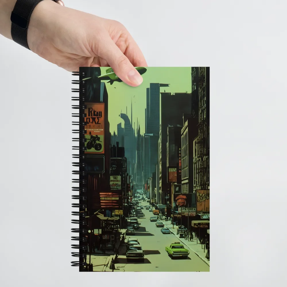Futuristic Urban Metropolis 
 Spiral Notebook | 140 pages