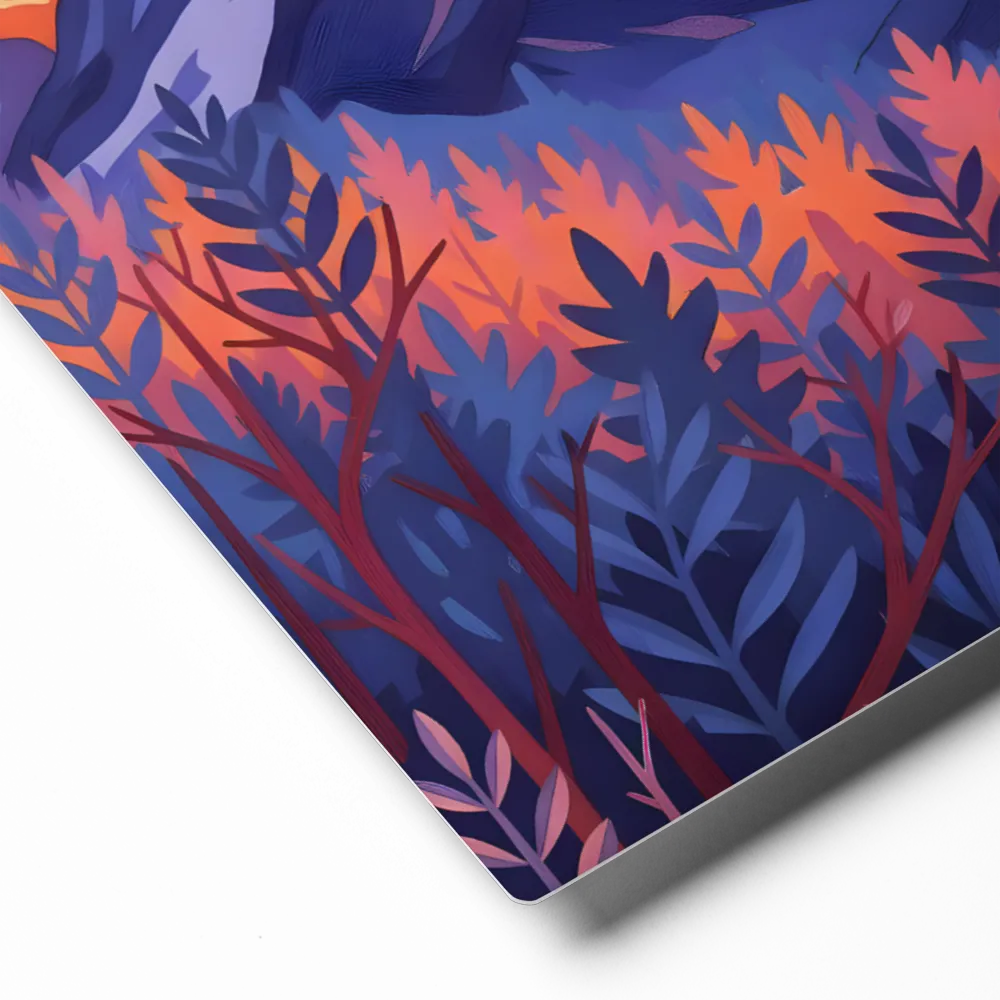 Twilight Mountain Forest 
 Canvas | 32″x 32″