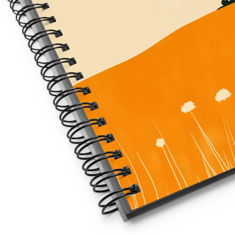 Serene Hilltop Silhouette 
 Spiral Notebook | 140 pages