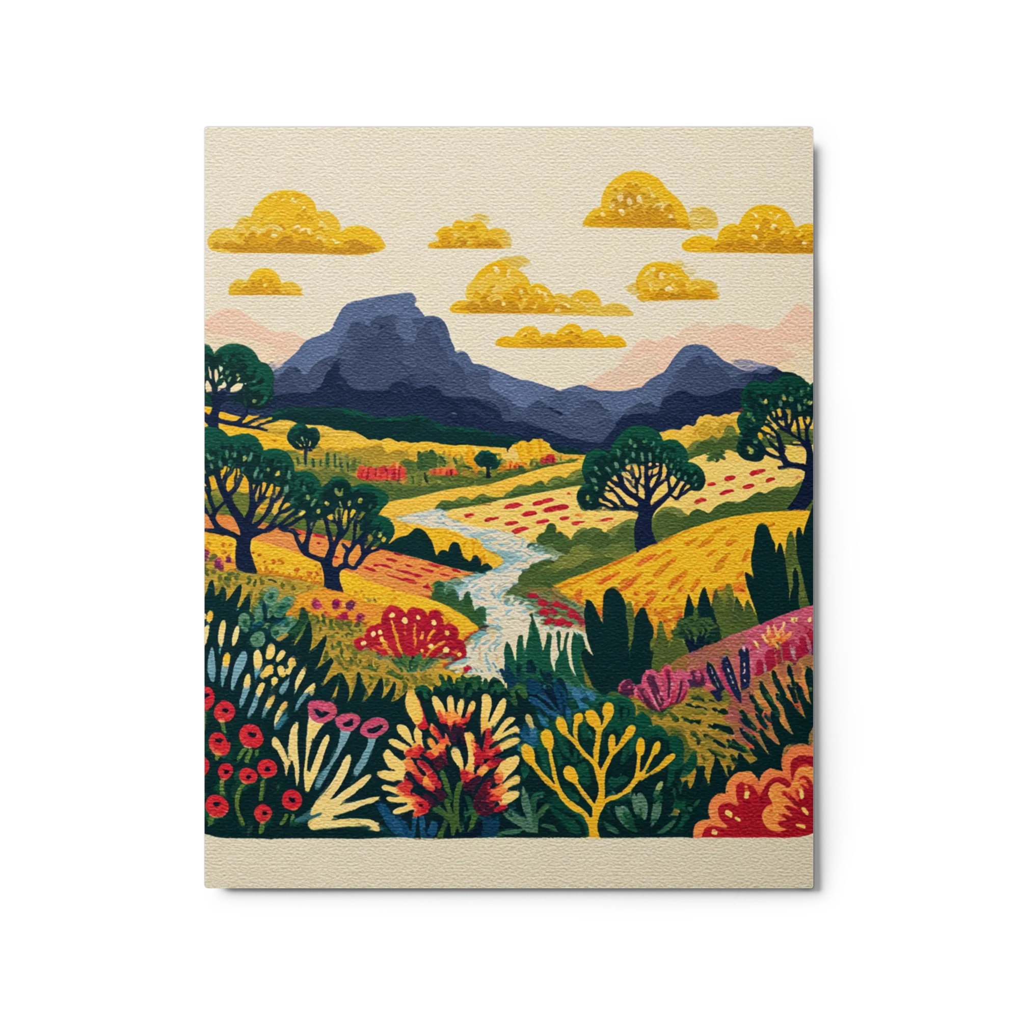 Colorful Folk Landscape