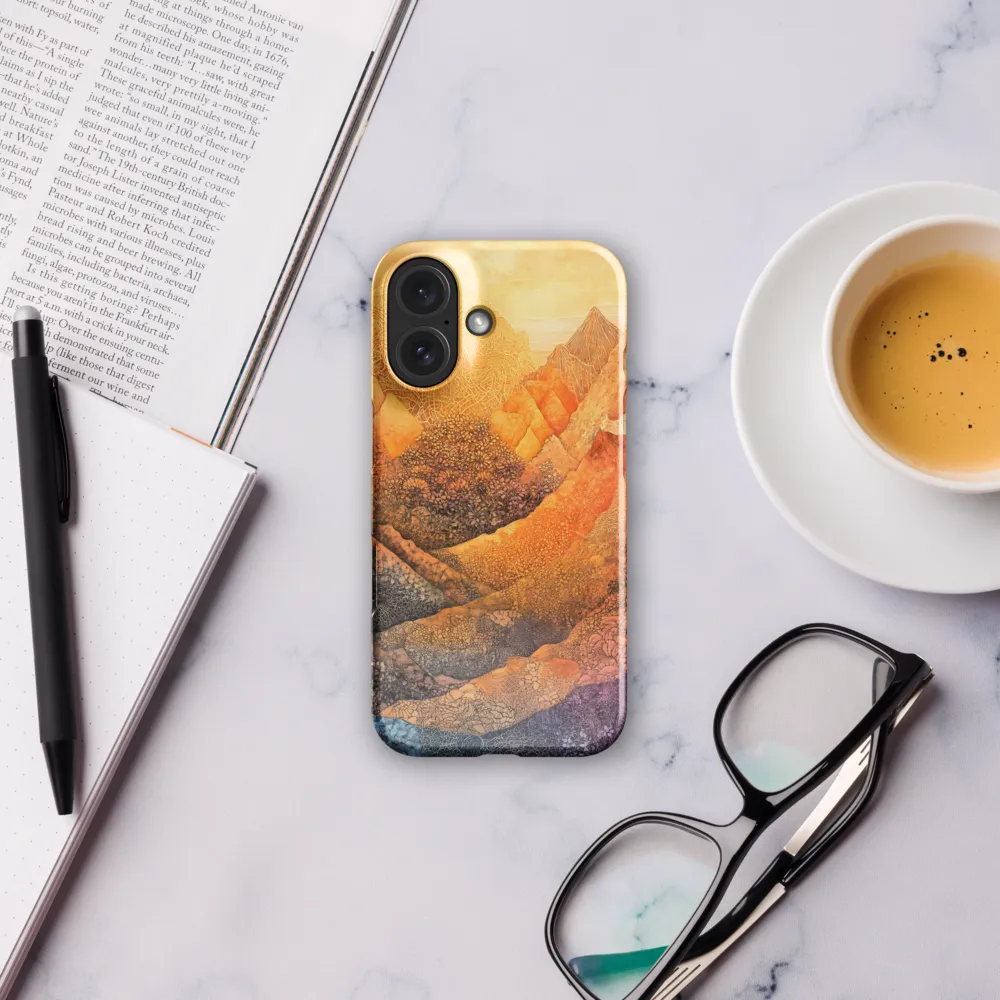 Luminous Textured Mountains 
 iPhone 12 Pro | Tough Case