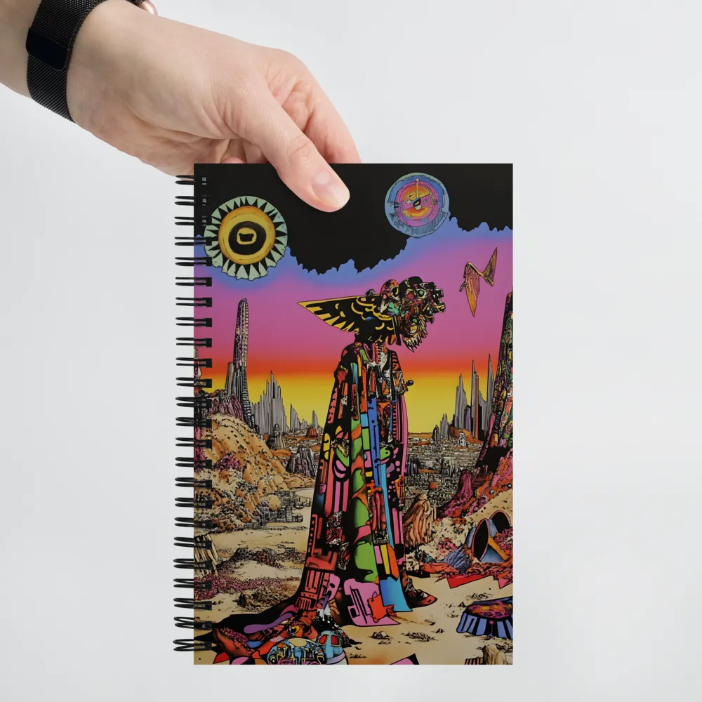 Guardian of the Neon Expanse 
 Spiral Notebook | 140 pages
