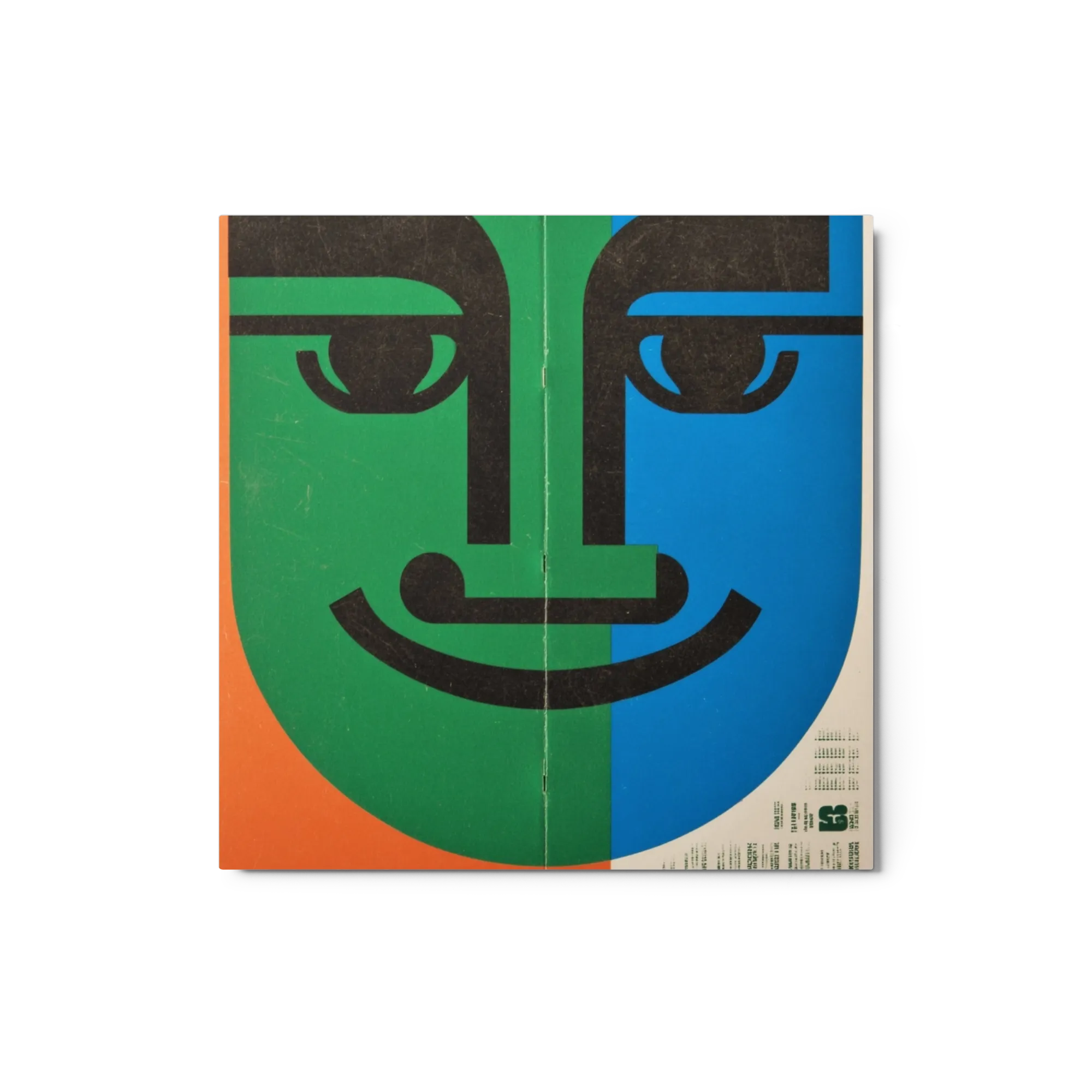 Duotone Geometric Face