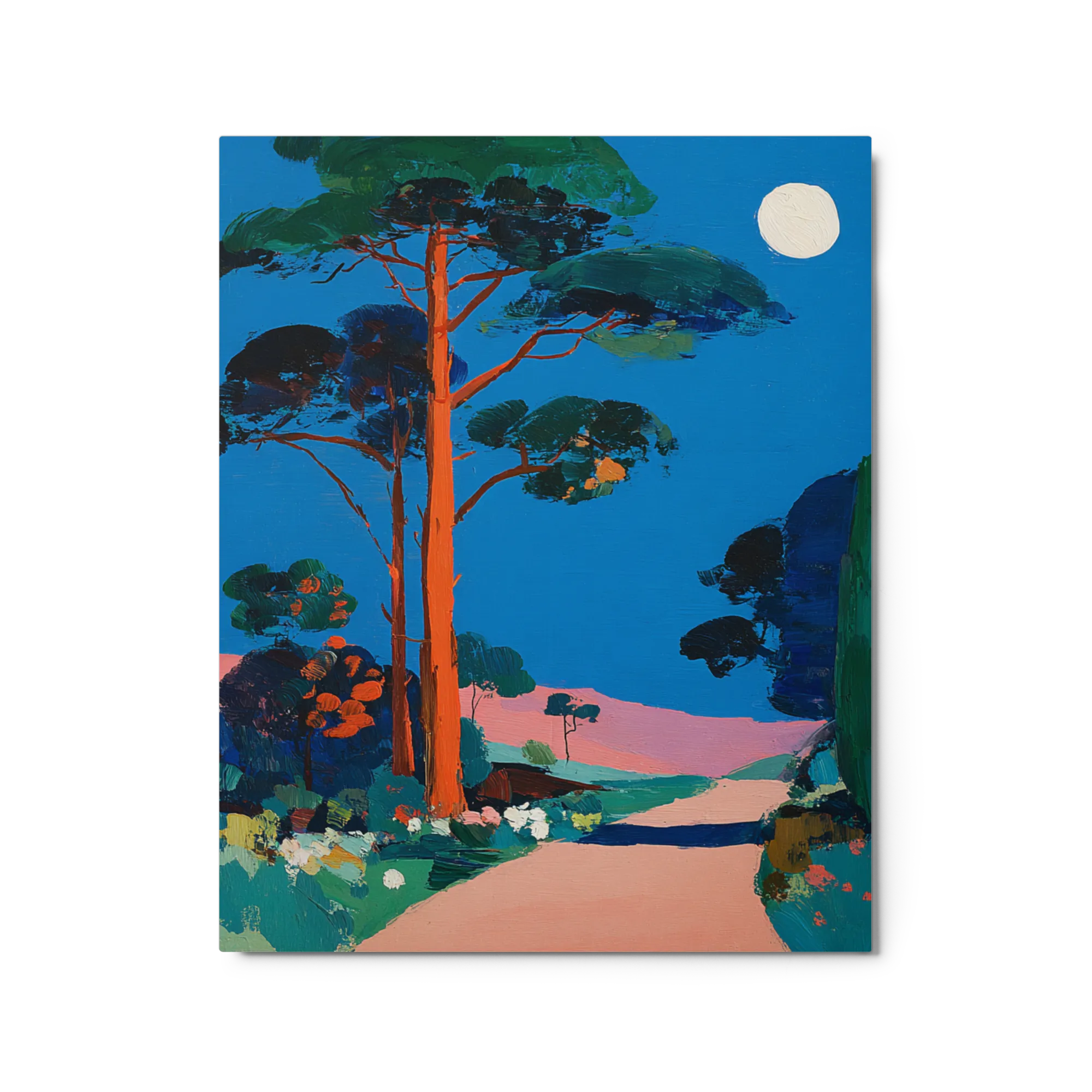 Blue Night Pink Pathway