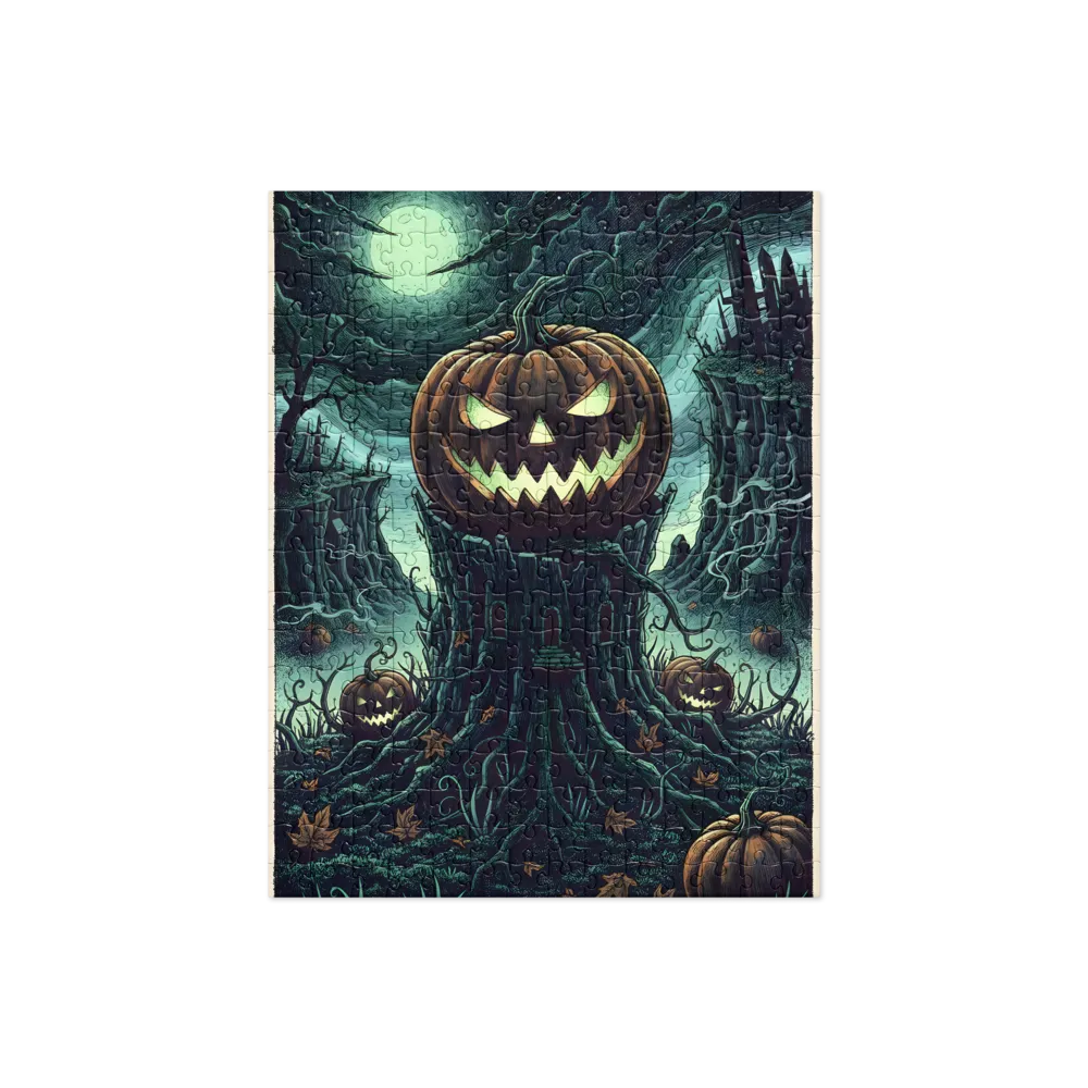 Moonlit Jack-o'-Lantern 
 Jigsaw Puzzle