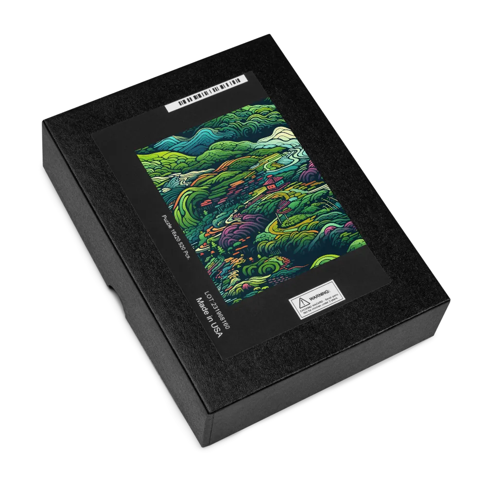 Serene Terraced Landscape 
 Jigsaw Puzzle