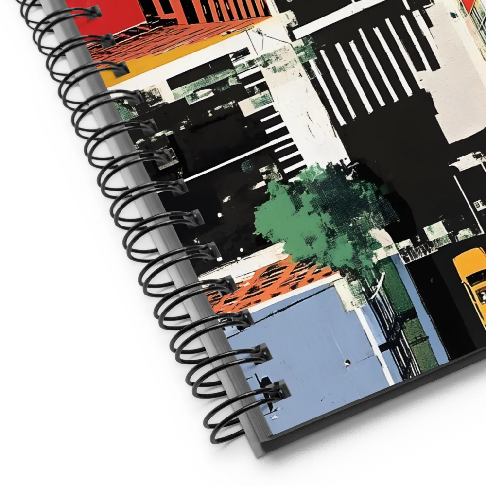Urban Grid Abstract 
 Spiral Notebook | 140 pages