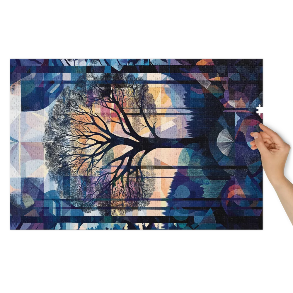 Abstract Tree Landscape | Jigsaw Puzzle (252/520 pieces)