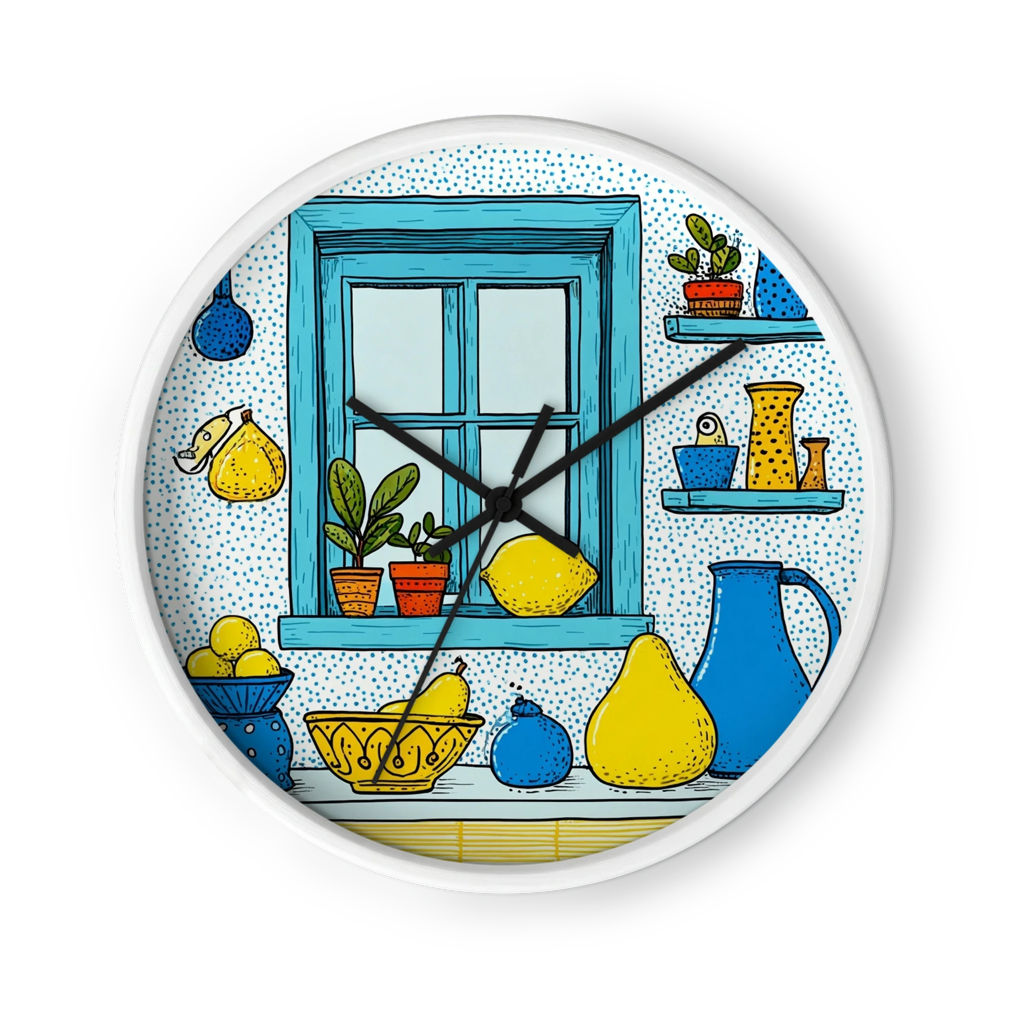 Blue Window with Lemons