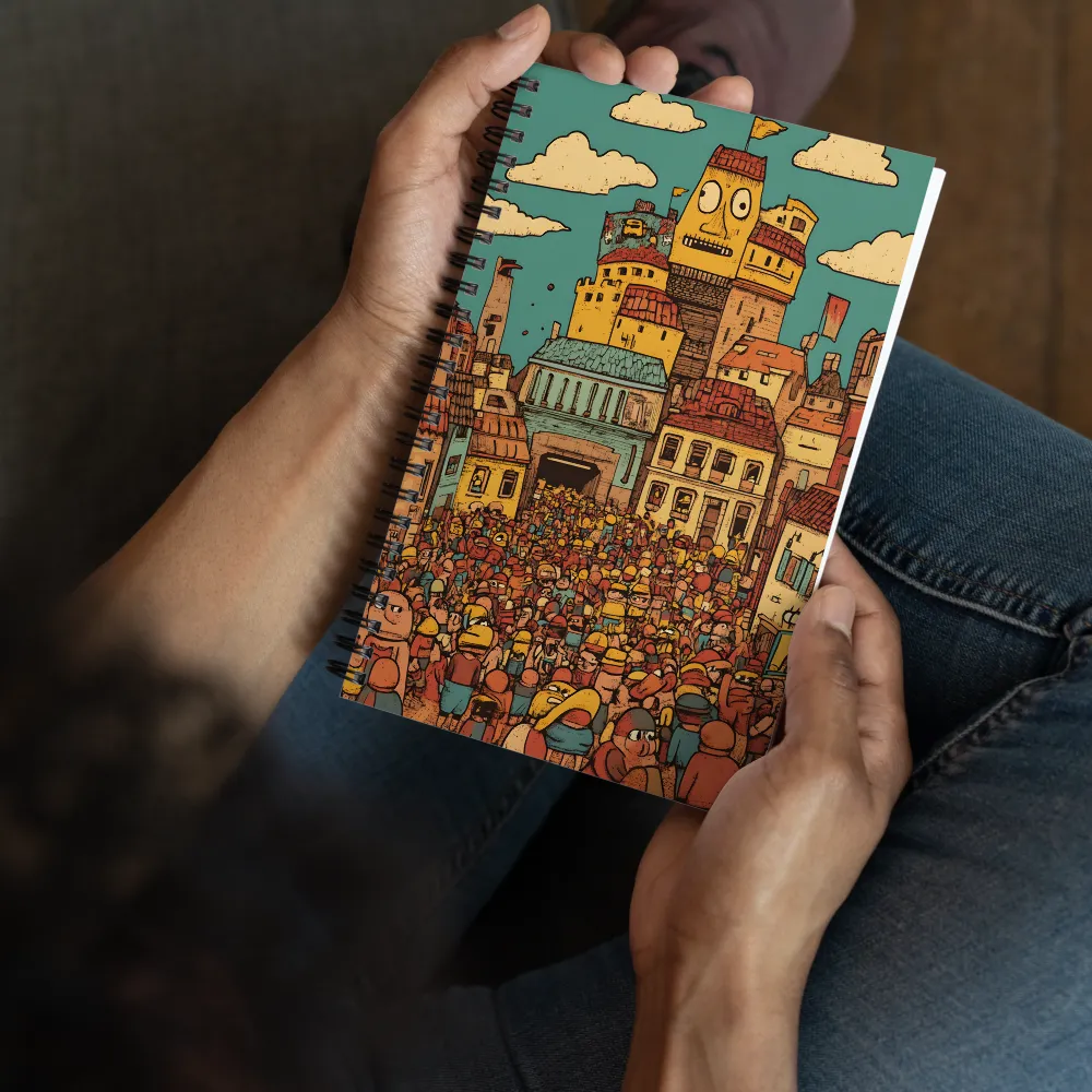 The Lively City Crowd 
 Spiral Notebook | 140 pages
