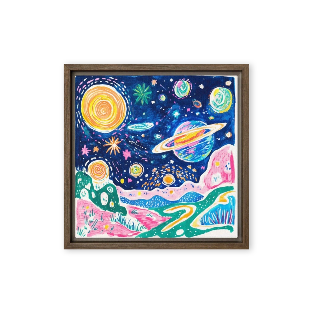 Whimsical Space Landscape