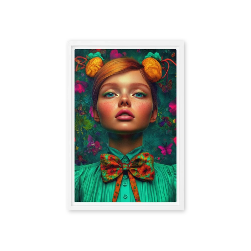 Vibrant Floral Portrait