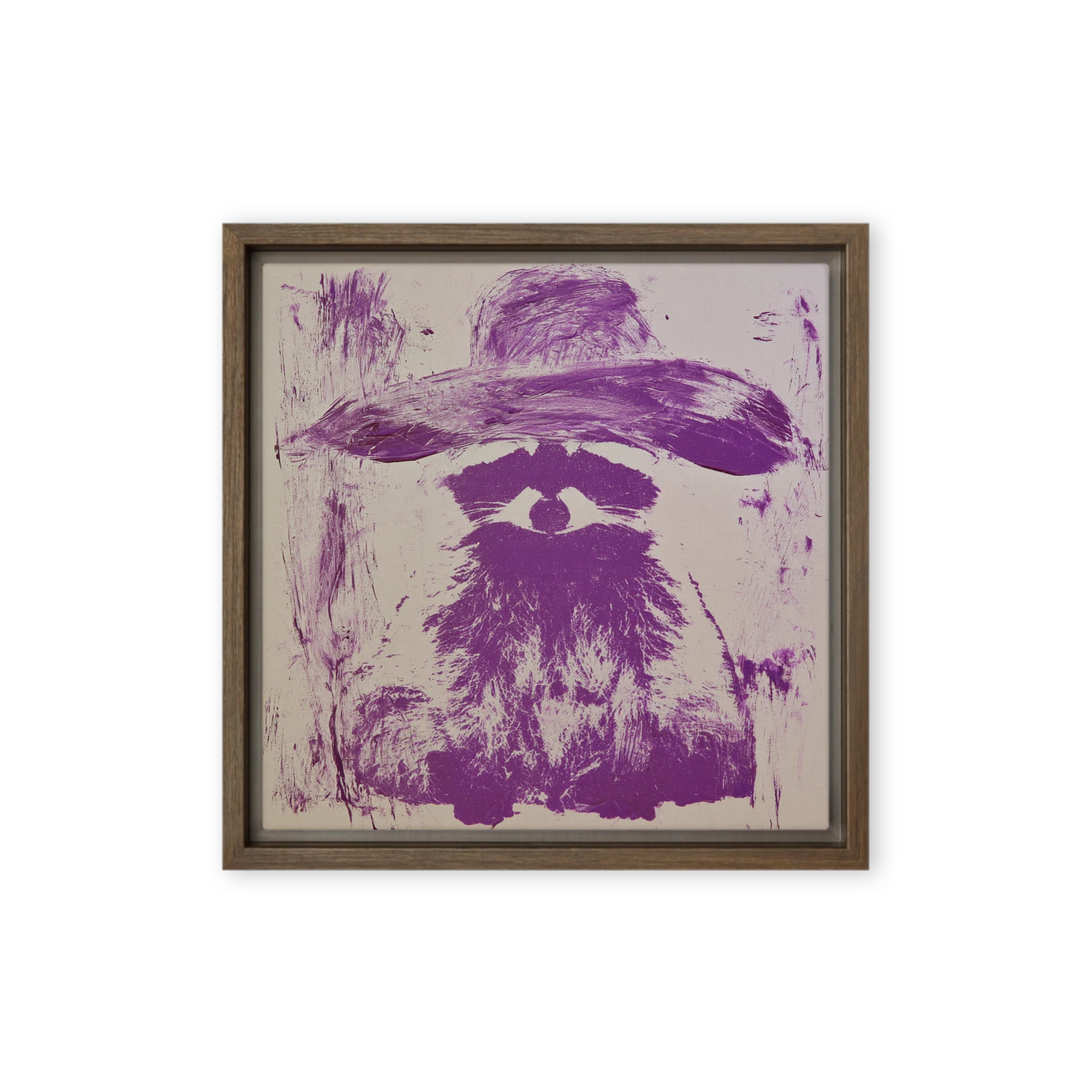 Raccoon in Wide Hat | Art Print