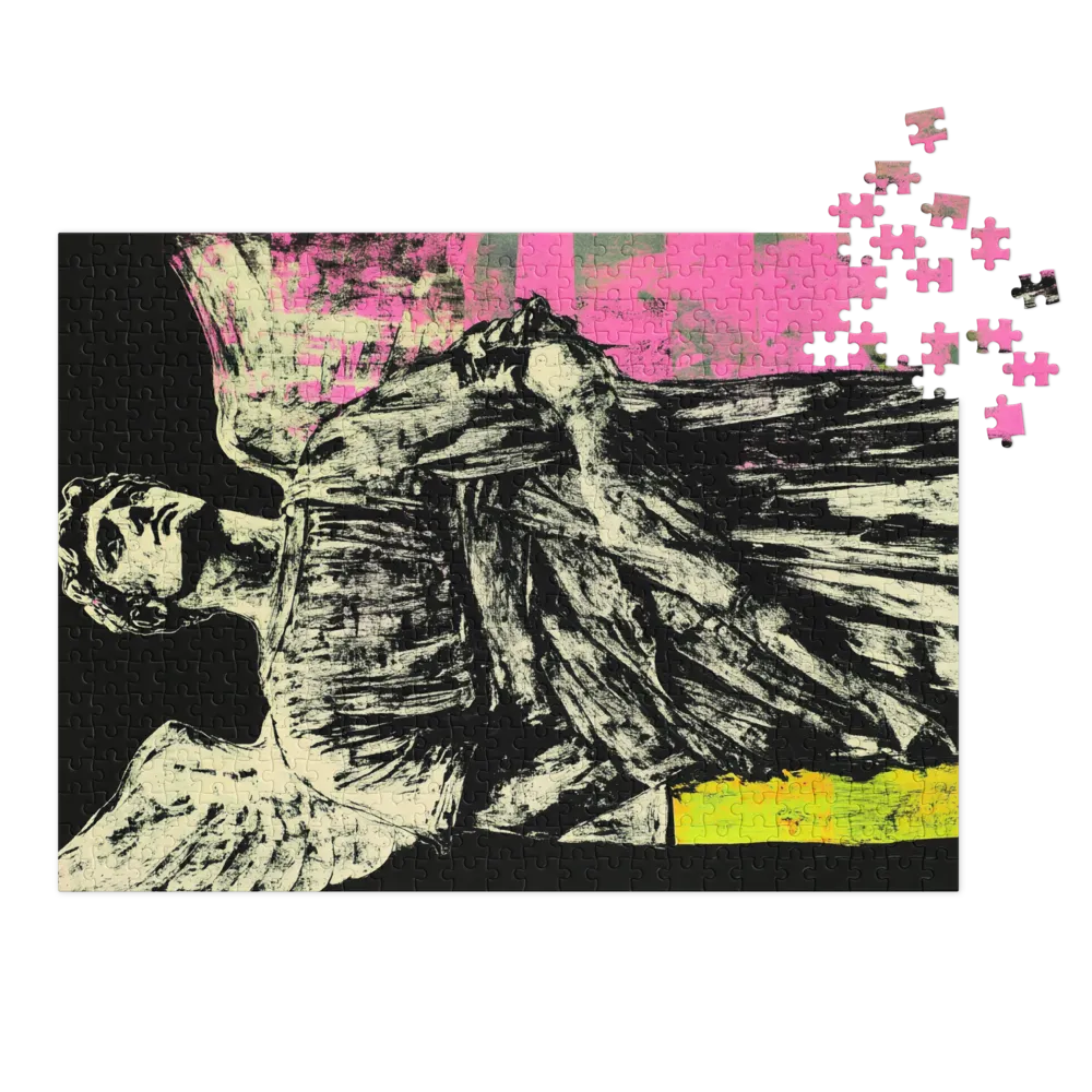 Bold Expressionist Angel Statue