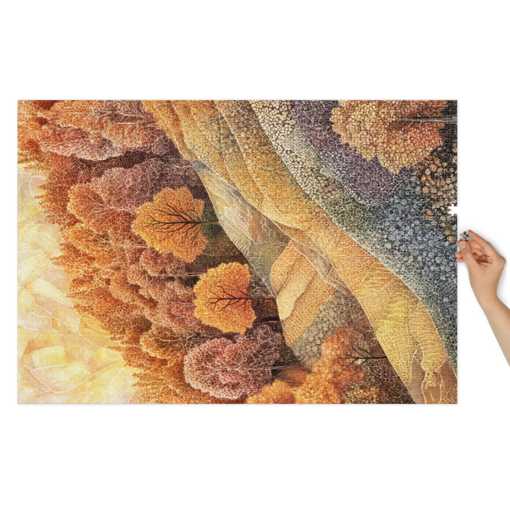 Autumn Landscape with Trees | Jigsaw Puzzle (252/520 pieces)