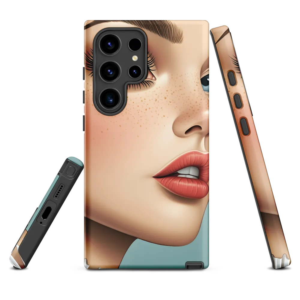 Close-up Portrait of a Woman | Phone Case
