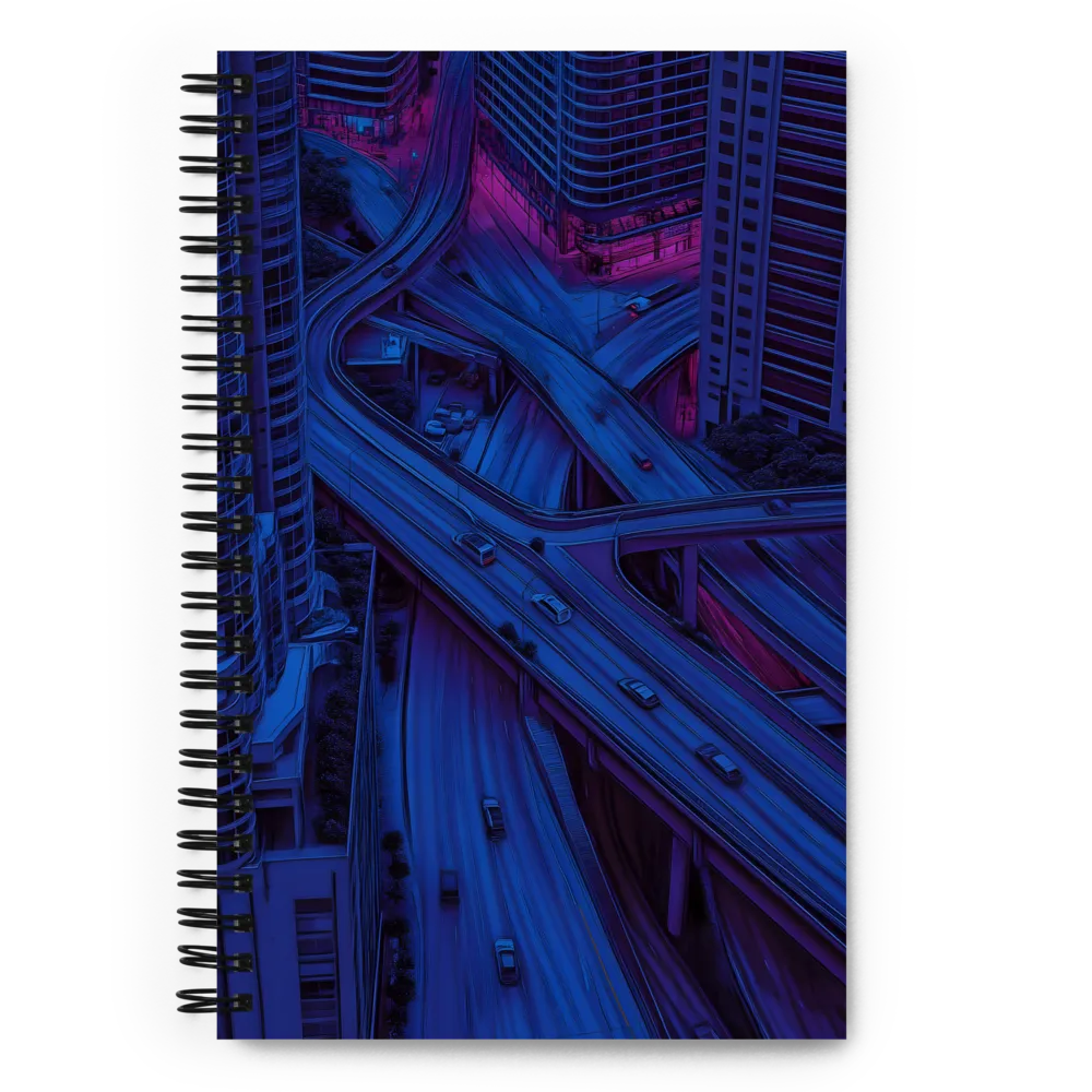 Urban Overpass Glimmer 
 Spiral Notebook | 140 pages