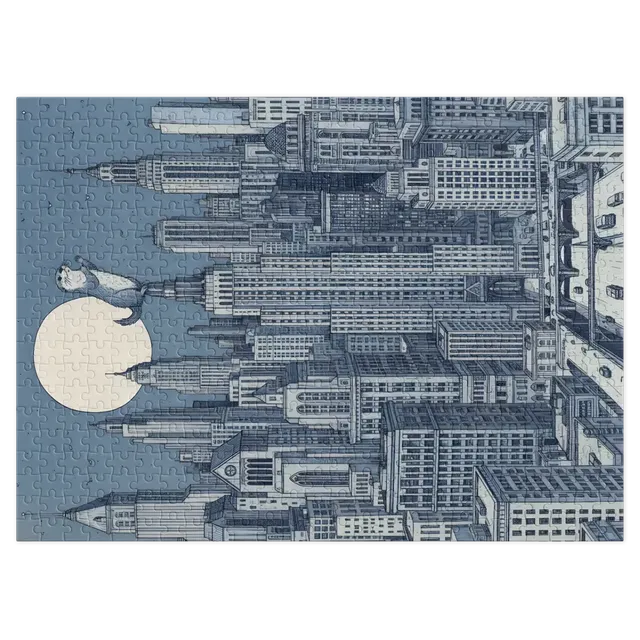 Moonlit Tower Otter | Jigsaw Puzzles