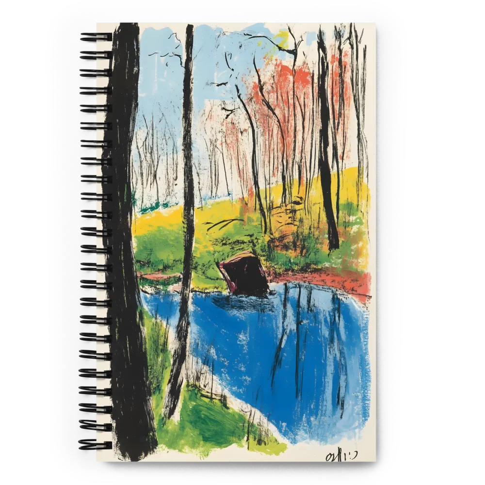 Fauvist Forest Reflection 
 Spiral Notebook | 140 pages