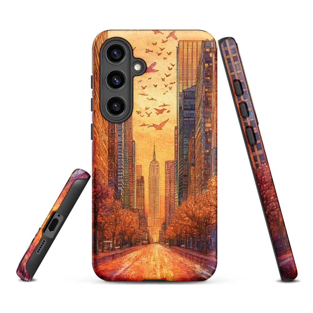 Golden Empire Skyline | Phone Case