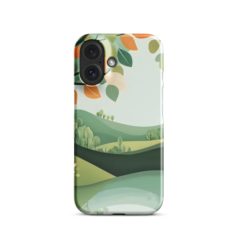 Layered Autumn Landscape 
 iPhone 12 | Snap Case