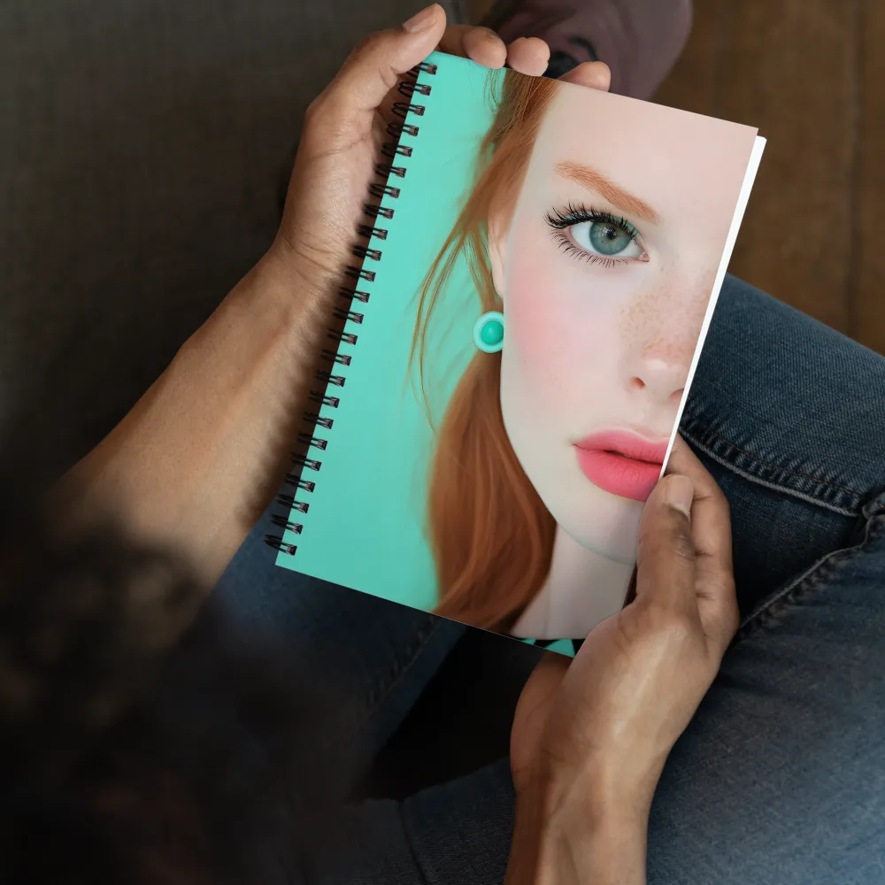Teal and Pink Gaze 
 Spiral Notebook | 140 pages