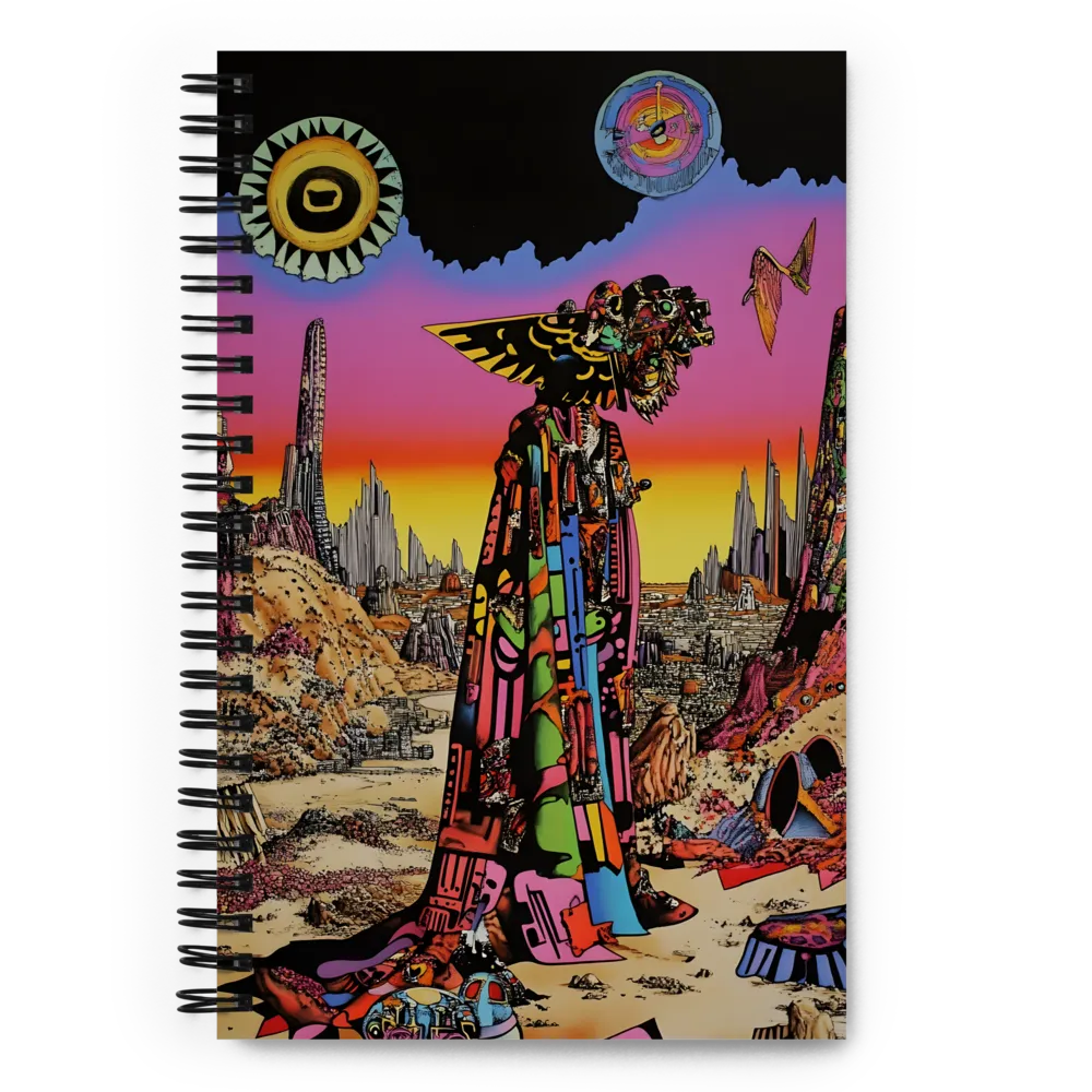 Guardian of the Neon Expanse 
 Spiral Notebook | 140 pages