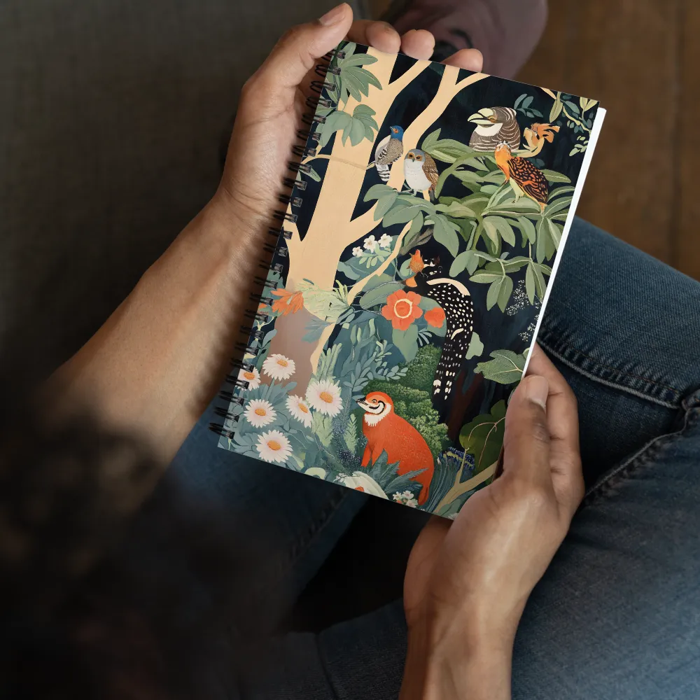 Enchanted Forest Tapestry 
 Spiral Notebook | 140 pages