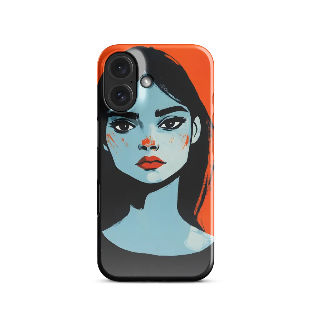 Crimson Lips, Azure Hues 
 Samsung Galaxy S10e | Snap Case