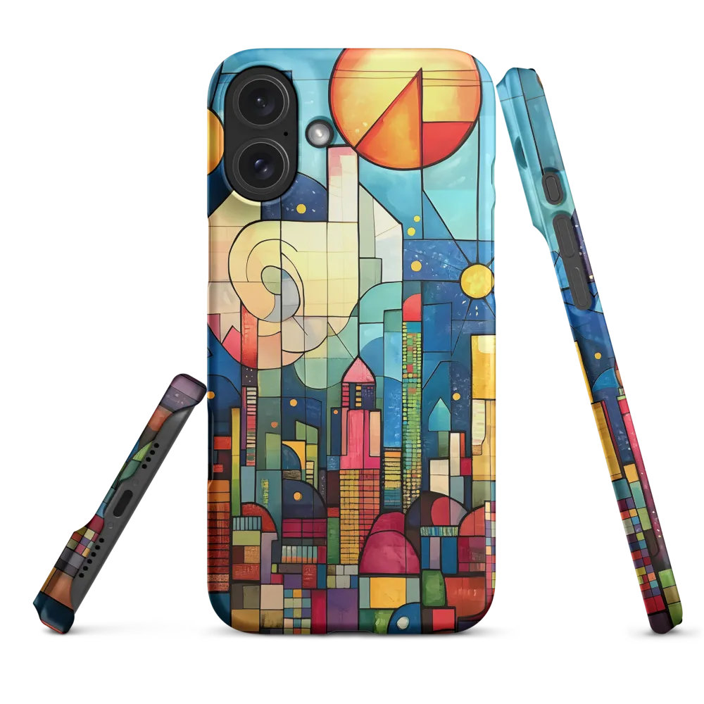 Vibrant Abstract Cityscape | Phone Case