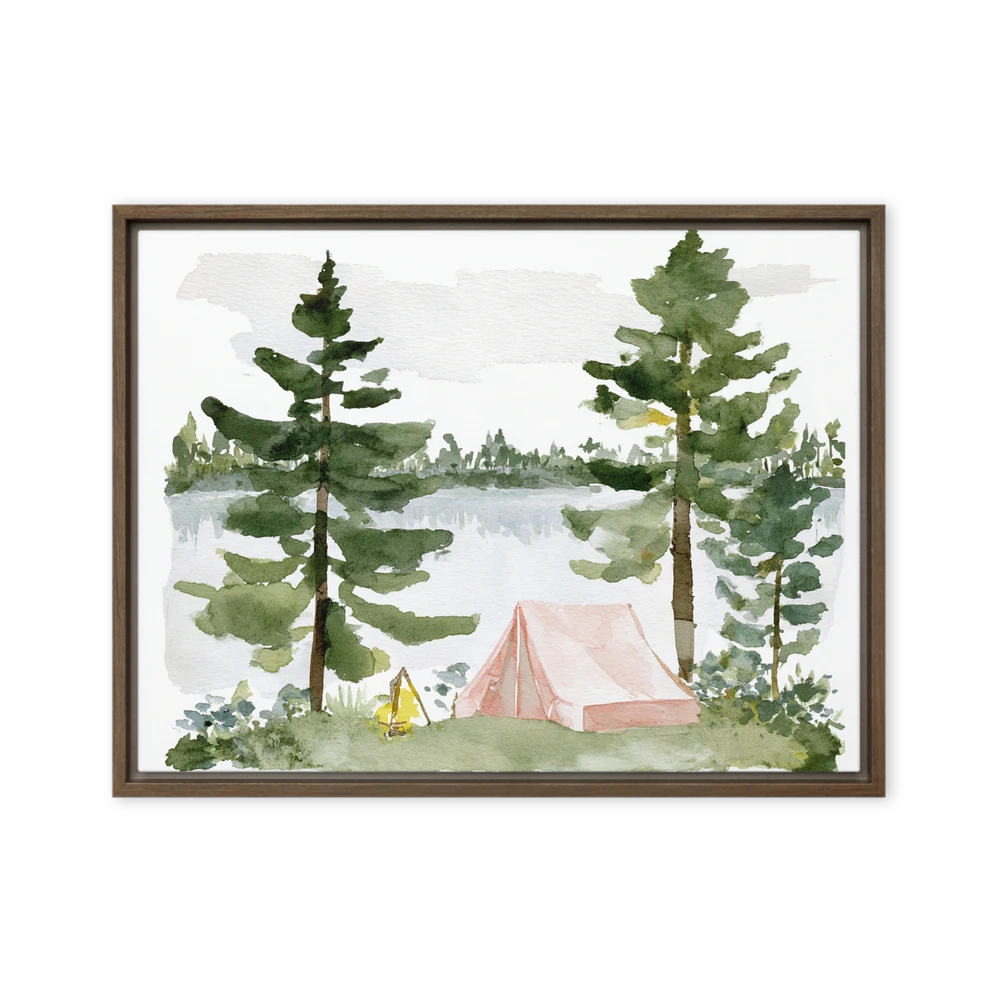 Lakeside Tent | Art Print