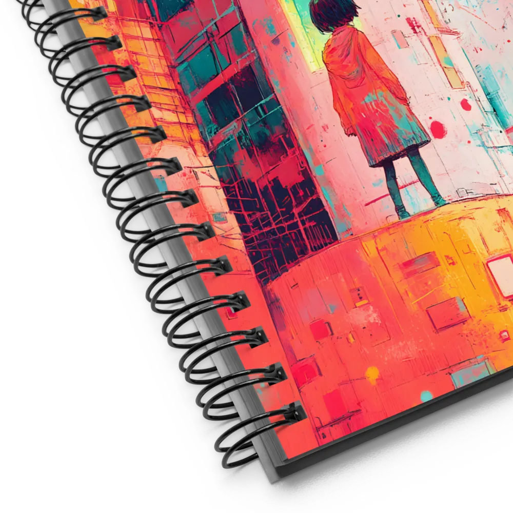 Gaze Towards the Cosmic City 
 Spiral Notebook | 140 pages