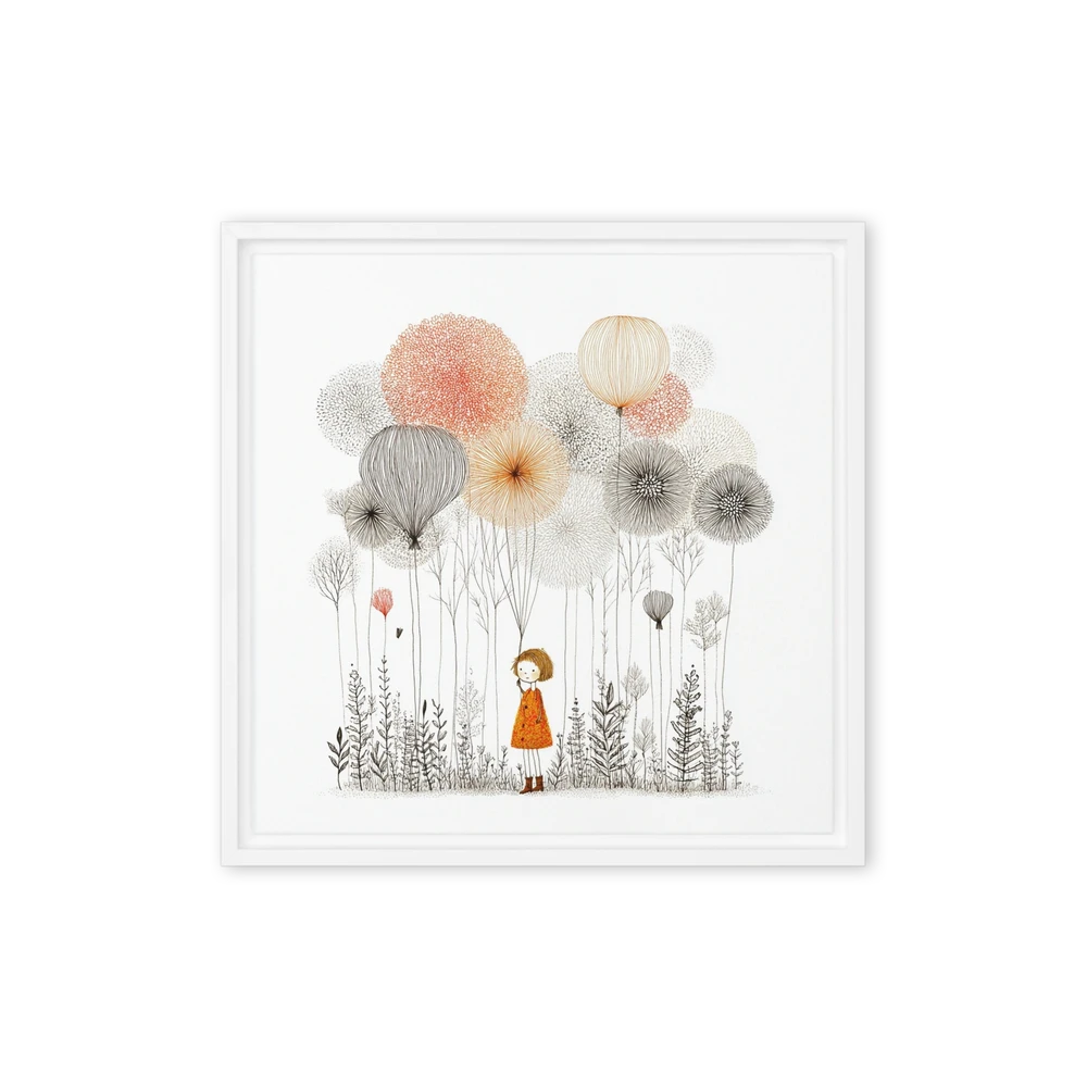 Girl Among Dandelions | Art Print