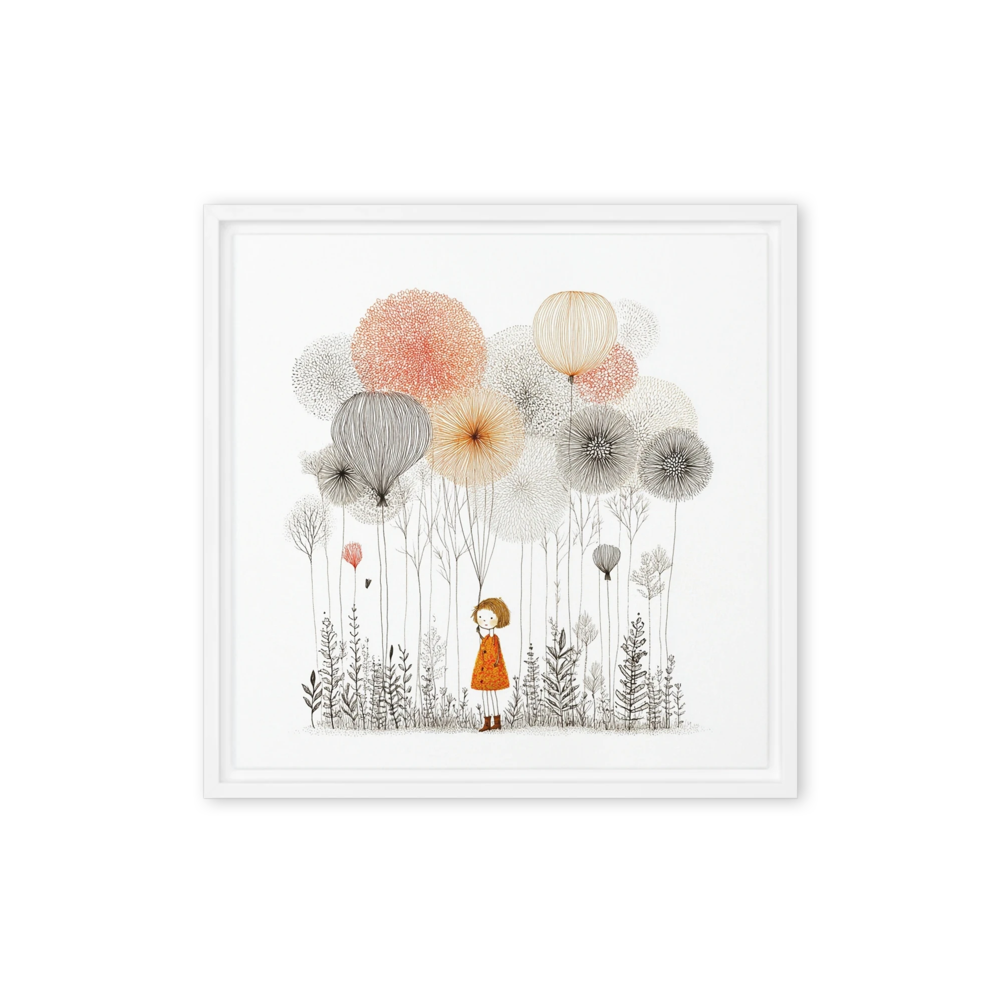 Girl Among Dandelions