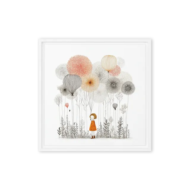 Girl Among Dandelions | Art Print
