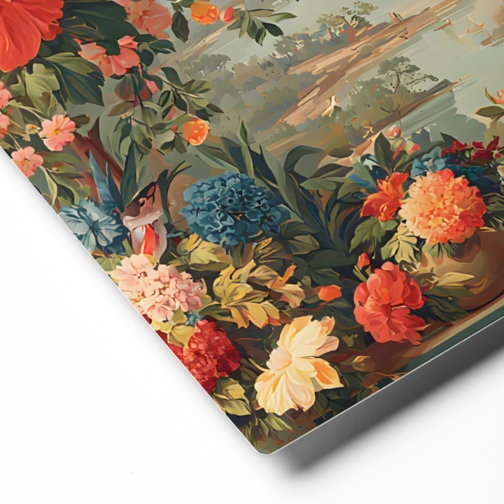 Terrace of Blossoms 
 Canvas | 8″x 8″