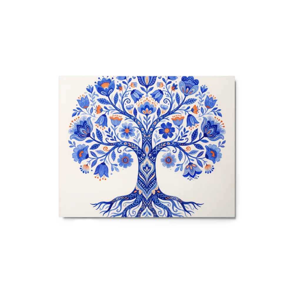Symmetrical Tree of Life 
 Metal Print | 16″x 20″